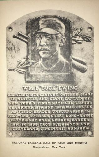 1946-52 Albertype Hall of Fame Plaque Postcards (Type 2) #NNO Buck Ewing Front