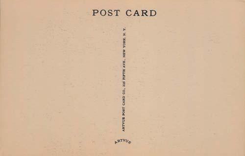 1953-55 Artvue Hall of Fame Plaque Postcards (Type 1) #NNO Lou Gehrig Back