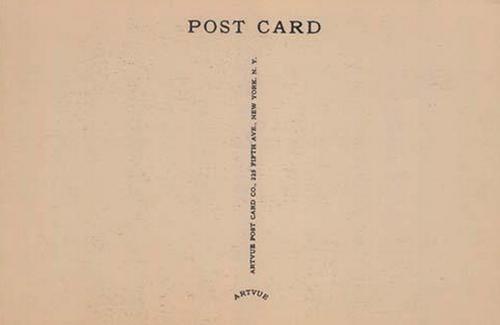 1953-55 Artvue Hall of Fame Plaque Postcards (Type 1) #NNO Hughie Jennings Back
