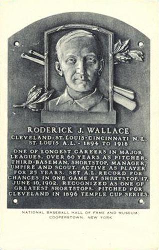 1953-55 Artvue Hall of Fame Plaque Postcards (Type 1) #NNO Bobby Wallace Front