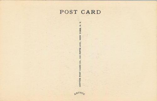 1956-63 Artvue Hall of Fame Plaque Postcards (Type 2) #NNO Sam Crawford Back