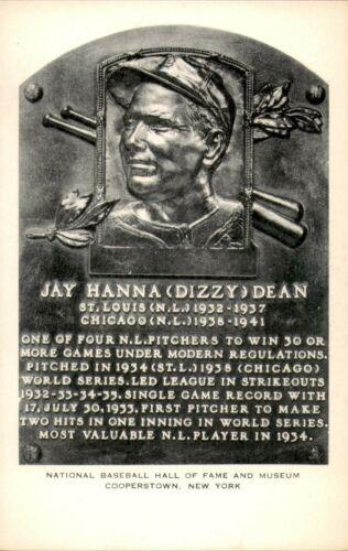 1956-63 Artvue Hall of Fame Plaque Postcards (Type 2) #NNO Dizzy Dean Front