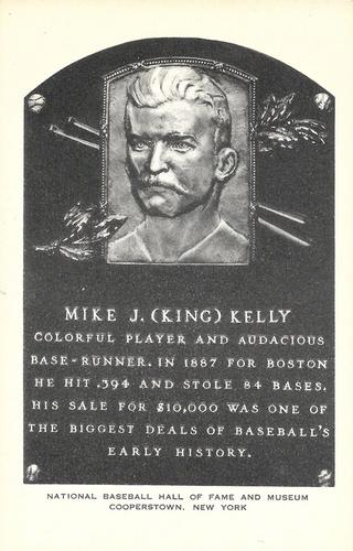 1956-63 Artvue Hall of Fame Plaque Postcards (Type 2) #NNO King Kelly Front