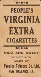 1911-16 People's Tobacco Virginia Extra (T216) #NNO Johnny Evers Back