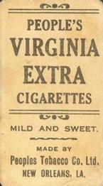 1911-16 People's Tobacco Virginia Extra (T216) #NNO George Gibson Back