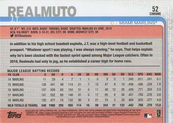 2019 Topps Chrome Sapphire Edition #52 J.T. Realmuto Back