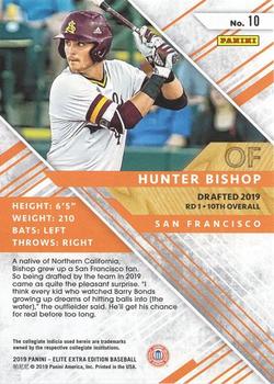 2019 Panini Elite Extra Edition #10 Hunter Bishop Back