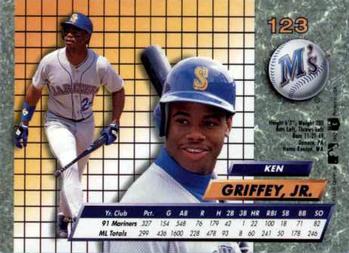1992 Ultra #123 Ken Griffey, Jr. Back
