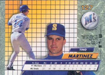 1992 Ultra #127 Tino Martinez Back