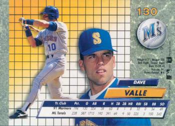 1992 Ultra #130 Dave Valle Back