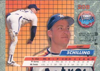 1992 Ultra #208 Curt Schilling Back