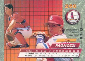 1992 Ultra #268 Tom Pagnozzi Back