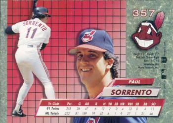 1992 Ultra #357 Paul Sorrento Back