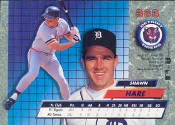 1992 Ultra #363 Shawn Hare Back