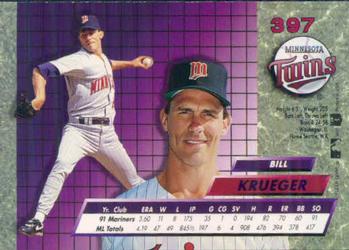 1992 Ultra #397 Bill Krueger Back