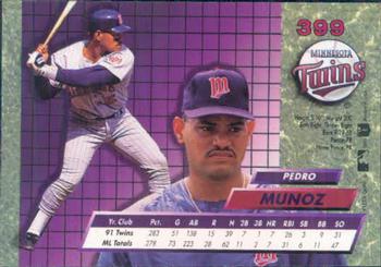 1992 Ultra #399 Pedro Munoz Back