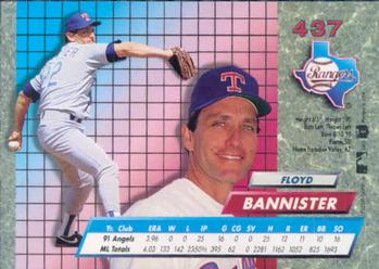 1992 Ultra #437 Floyd Bannister Back