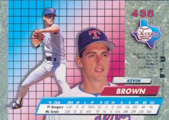 1992 Ultra #438 Kevin Brown Back