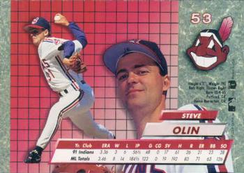 1992 Ultra #53 Steve Olin Back