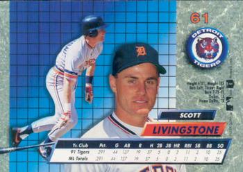 1992 Ultra #61 Scott Livingstone Back