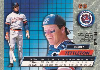 1992 Ultra #63 Mickey Tettleton Back