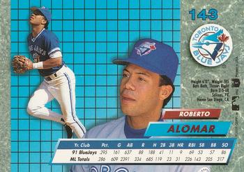 1992 Ultra #143 Roberto Alomar Back