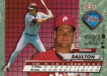 1992 Ultra #240 Darren Daulton Back