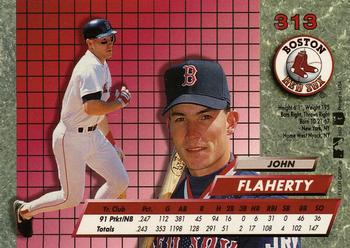 1992 Ultra #313 John Flaherty Back