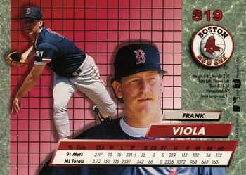 1992 Ultra #319 Frank Viola Back