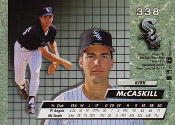 1992 Ultra #338 Kirk McCaskill Back
