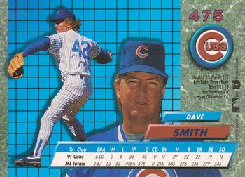 1992 Ultra #475 Dave Smith Back