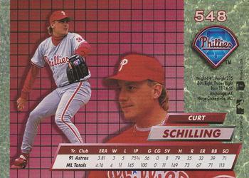 1992 Ultra #548 Curt Schilling Back