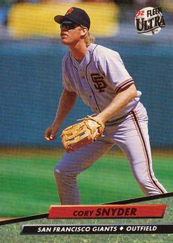 1992 Ultra #595 Cory Snyder Front