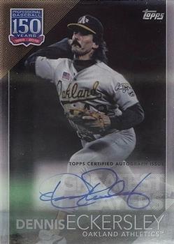 2019 Topps Clearly Authentic - 150 Years of Professional Baseball Autographs #YBP-DE Dennis Eckersley Front