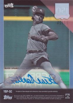 2019 Topps Clearly Authentic - 150 Years of Professional Baseball Autographs Blue #YBP-SC Steve Carlton Back