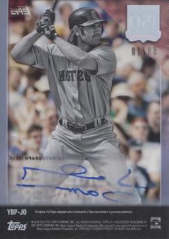 2019 Topps Clearly Authentic - 150 Years of Professional Baseball Autographs Purple #YBP-JO Johnny Damon Back