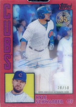 2019 Topps Clearly Authentic - 1984 Topps Baseball Autographs Red #TBA-KS Kyle Schwarber Front