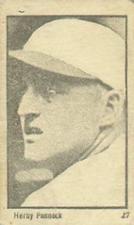 1923 Maple Crispette (V117) #27 Herb Pennock Front