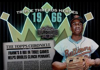 2006 Topps Triple Threads - Heroes #TTH66FR7 Frank Robinson Front
