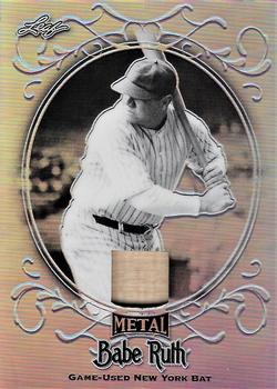 2019 Leaf Metal Babe Ruth Collection - Game-Used Bat Relics #SB-49 Babe Ruth Front