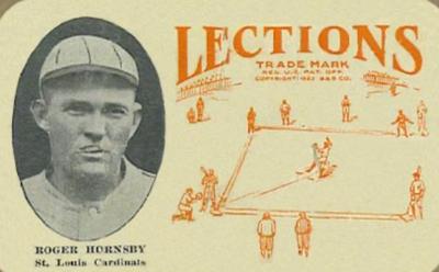 1923 Lections #NNO Rogers Hornsby Front
