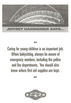 2002 Milwaukee Brewers Police #NNO Jeffrey Hammonds Back