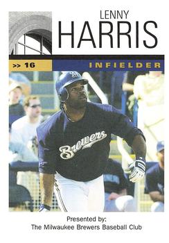 2002 Milwaukee Brewers Police #NNO Lenny Harris Front