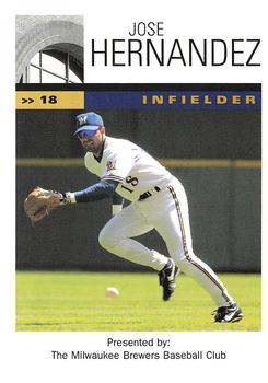 2002 Milwaukee Brewers Police #NNO Jose Hernandez Front