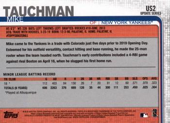 2019 Topps Update - 150th Anniversary #US2 Mike Tauchman Back
