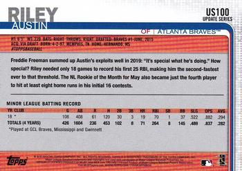 2019 Topps Update - 150th Anniversary #US100 Austin Riley Back