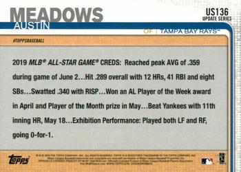 2019 Topps Update - 150th Anniversary #US136 Austin Meadows Back