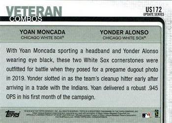 2019 Topps Update - 150th Anniversary #US172 South Side Warriors (Yonder Alonso / Yoan Moncada) Back