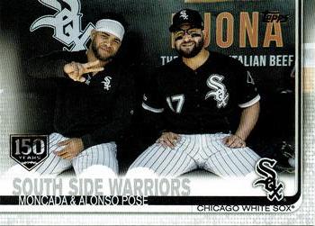 2019 Topps Update - 150th Anniversary #US172 South Side Warriors (Yonder Alonso / Yoan Moncada) Front