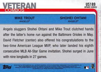 2019 Topps Update - 150th Anniversary #US189 Pacific Power (Shohei Ohtani / Mike Trout) Back
